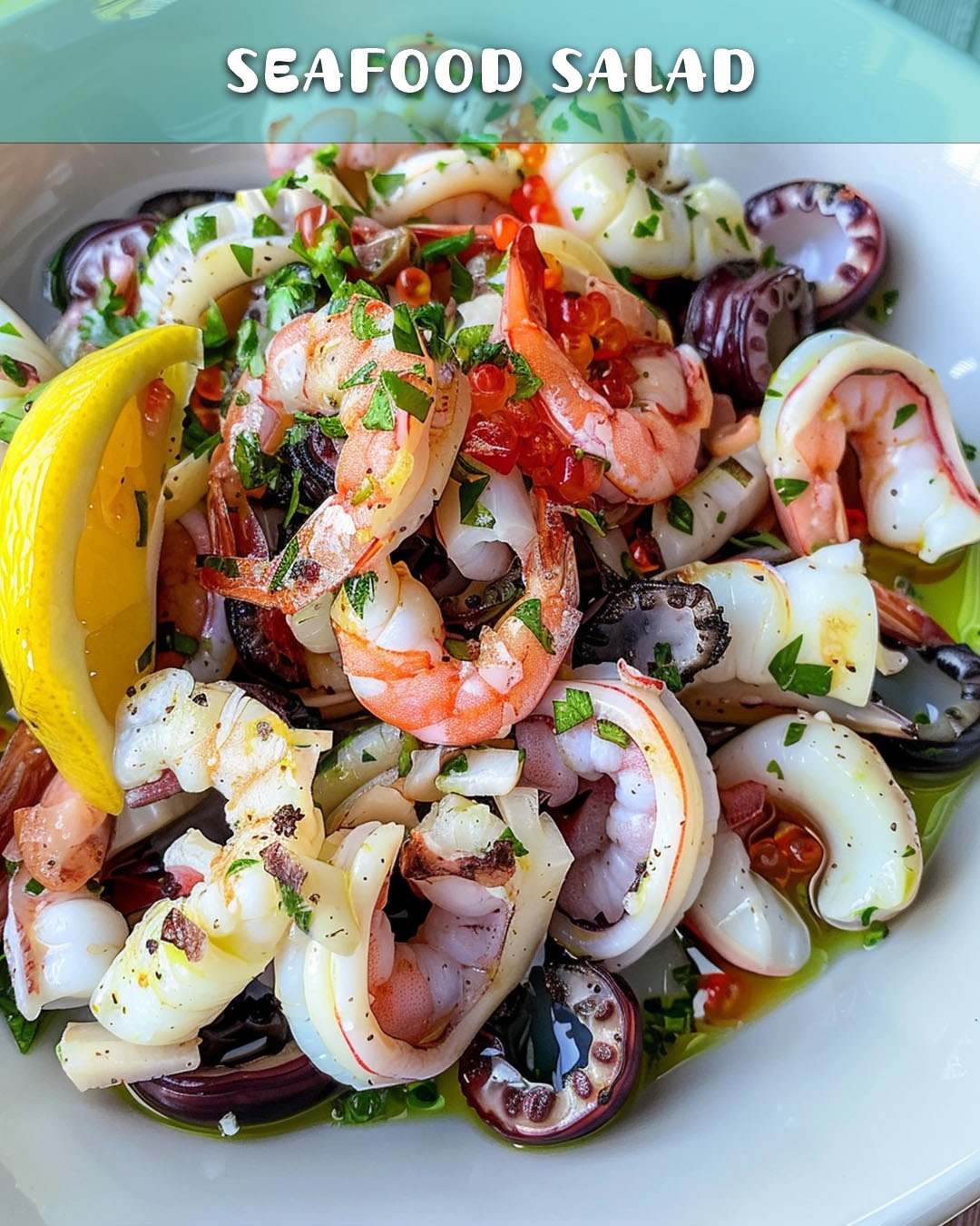Citrus-Infused Seafood Salad with Lemon Vinaigrette