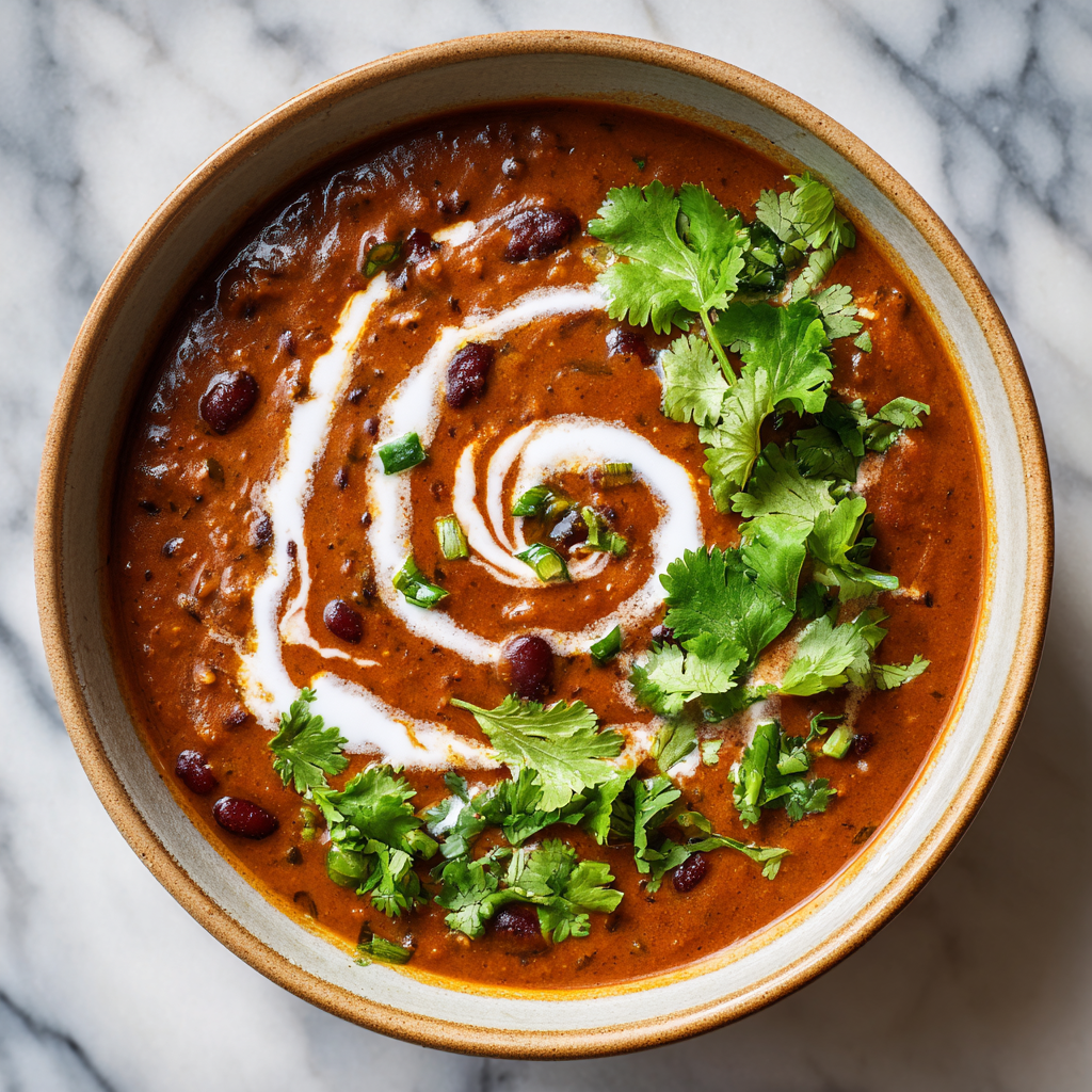 Slow-Cooked Black Lentil Dal with Cashew Cream