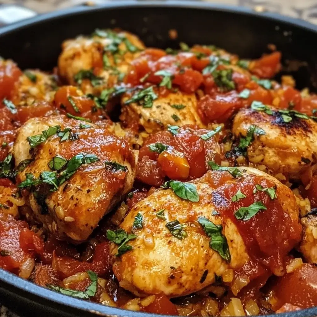 One-Pan Tomato-Basil Chicken and Potatoes