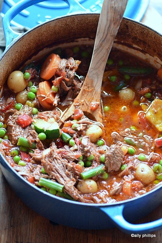 Slow-Cooked Beef Short Ribs with Root Vegetable Stew