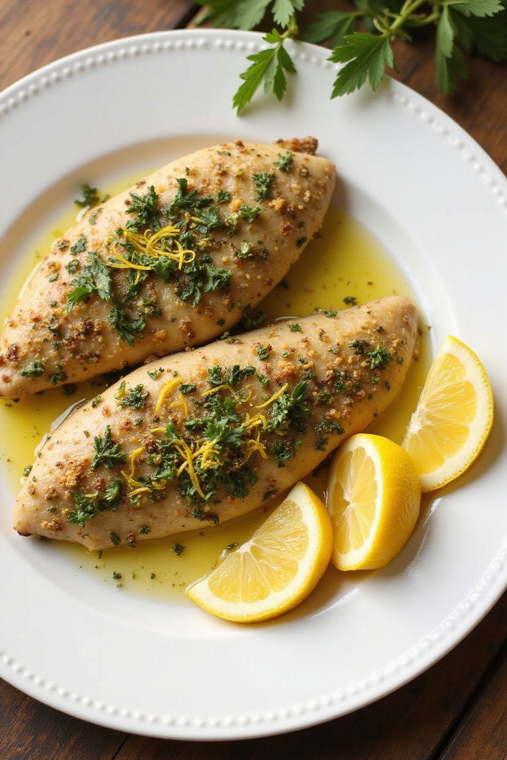 Signature Herb-Crusted Chicken with Lemon Zest