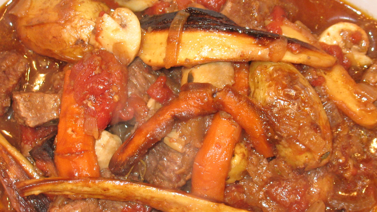 English-Style Beef and Ale Stew with Root Vegetables