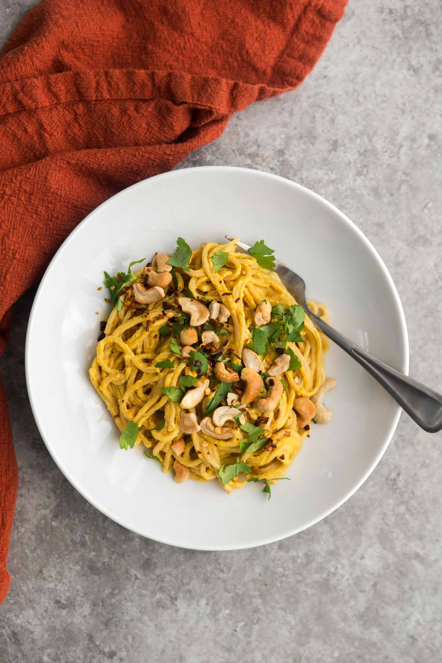 Miso-Roasted Carrot and Parsnip Noodles with Cashews