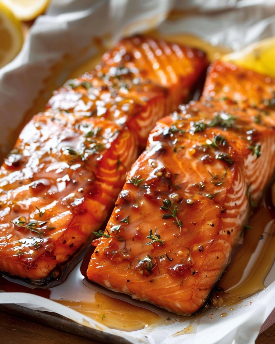 Crystallized Honey Glazed Salmon with Dill