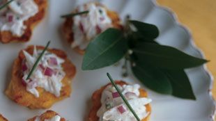 Dungeness Crab and Corn Fritters