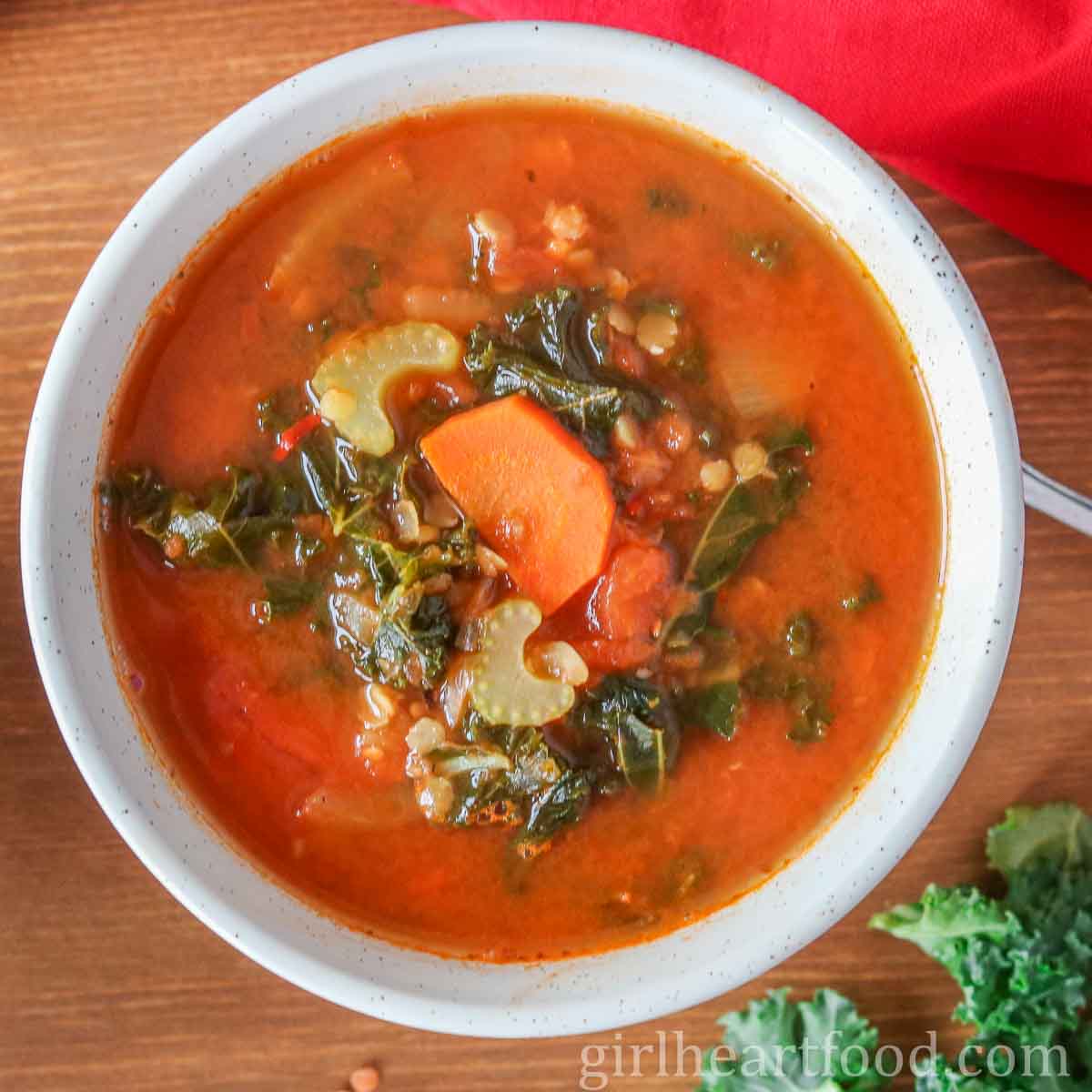 Williams-Style Lentil and Kale Soup