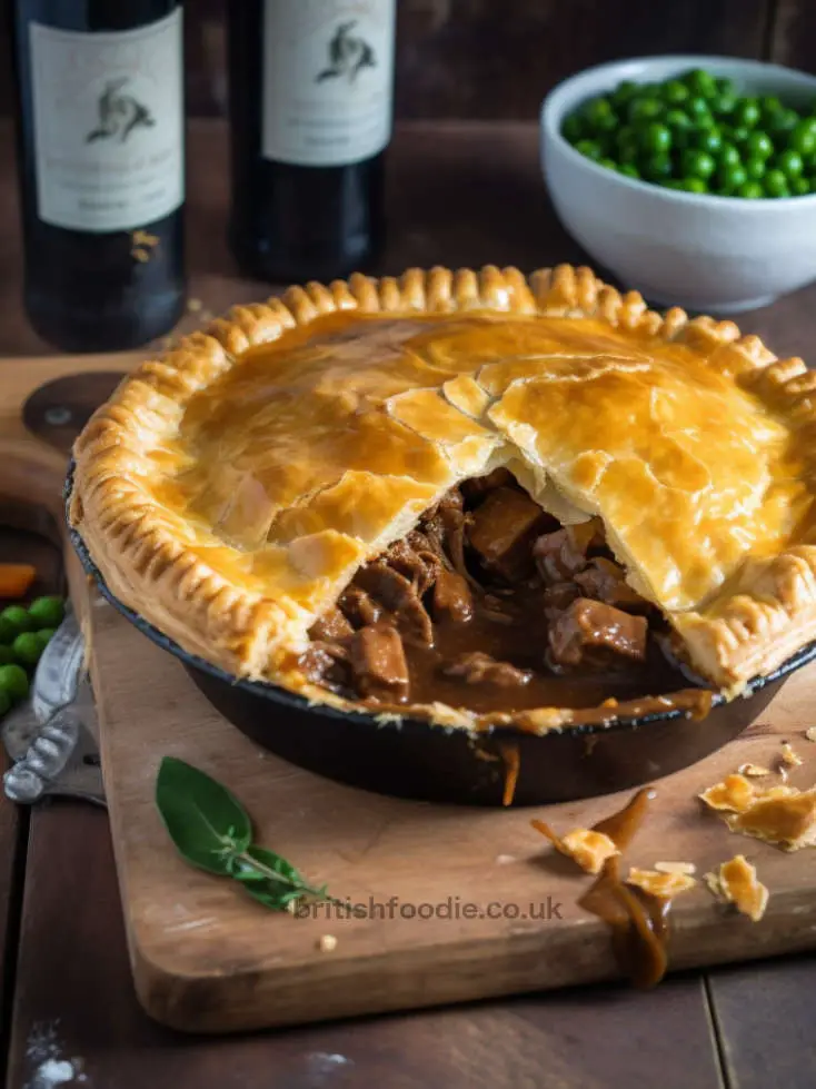 Beef and Ale Pie with Flaky Pastry