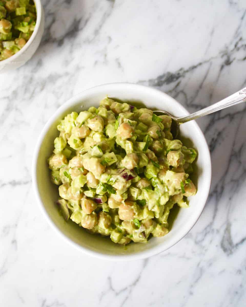 Backdoor Spiced Chickpea Salad with Avocado Dressing
