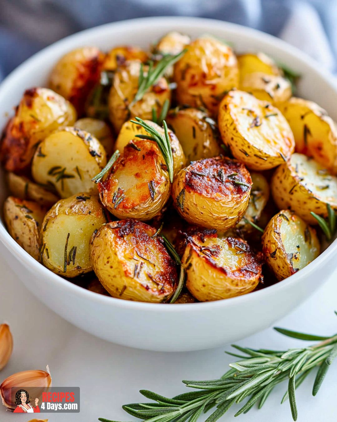 Rosemary-Garlic Roasted Potatoes with Fresh Thyme