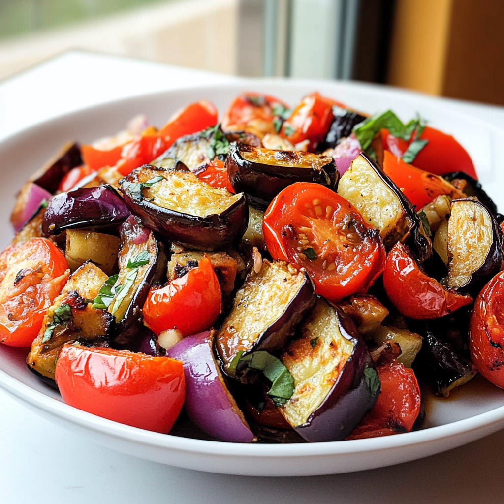 Sun-Dried Tomato & Herb Roasted Eggplant