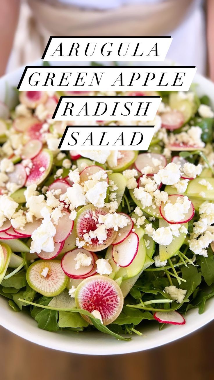 Radish and Arugula Salad with Lemon Vinaigrette