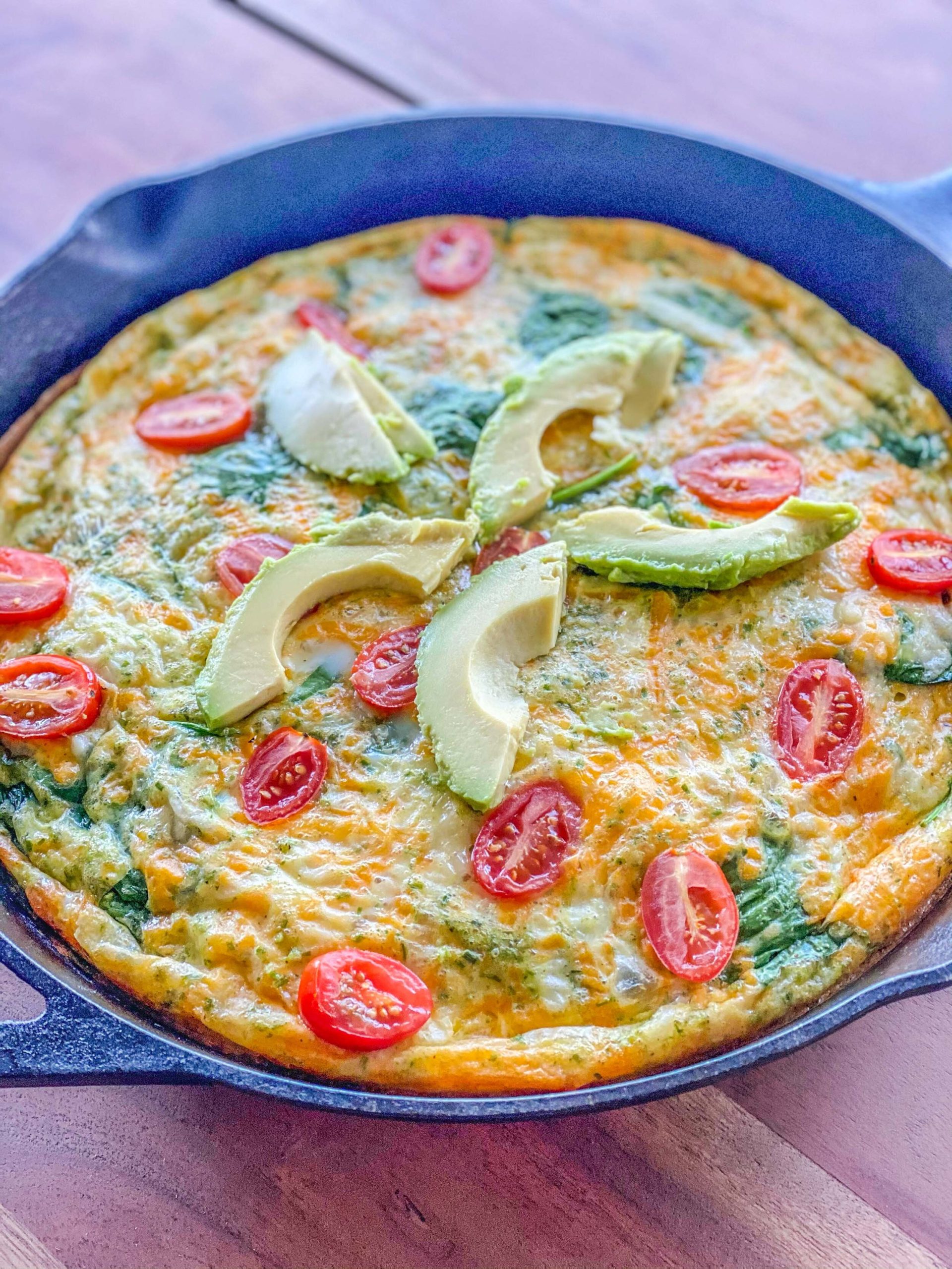 Avocado Spinach Frittata