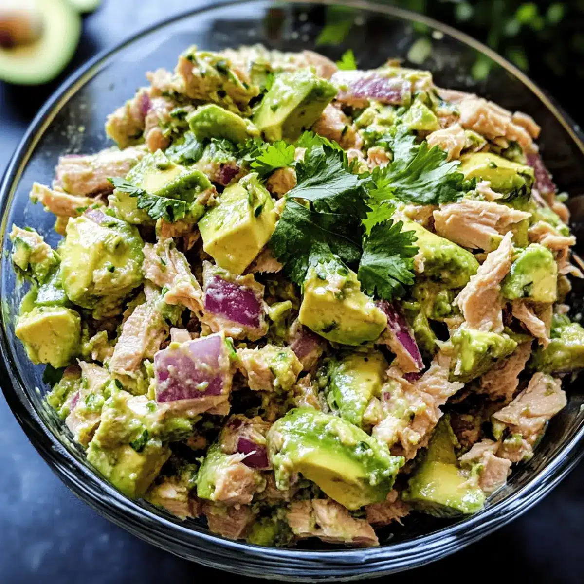 Avocado-Tuna Salad with Crispy Almonds