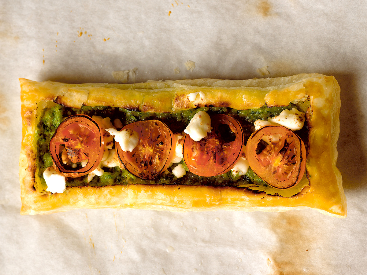 Half-Cooked Lobster & Goat Cheese Tart