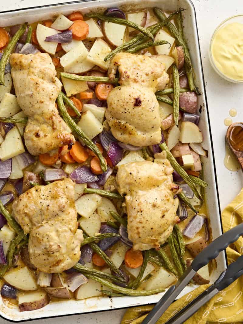 Mustard Rosemary Chicken with Root Vegetables