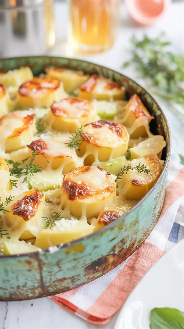 Rosemary-Pepper Potato and Leek Casserole