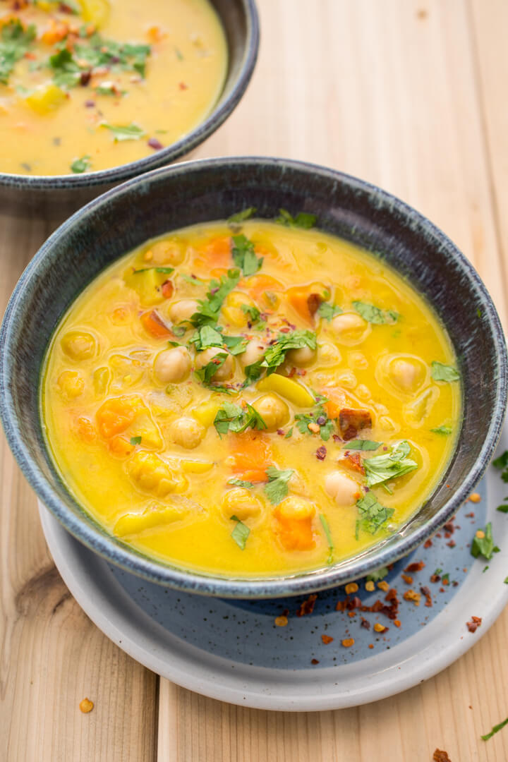 Turmeric-Spiced Sweet Potato and Chickpea Stew