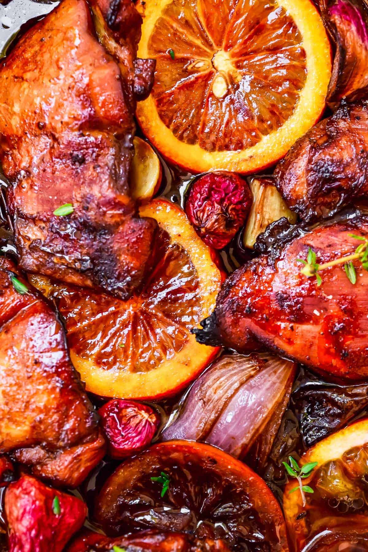 Balsamic-Glazed Chicken Thighs with Roasted Broccoli