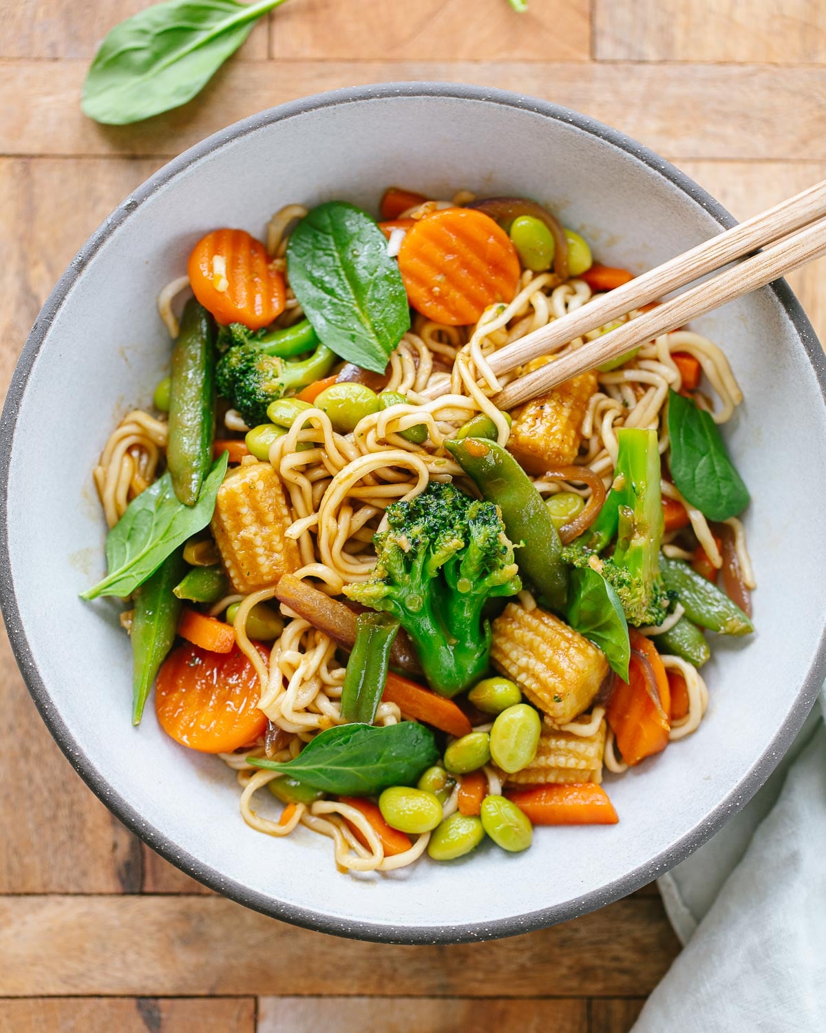 Stir-Fried Vegetables with Soy Sauce and Ginger