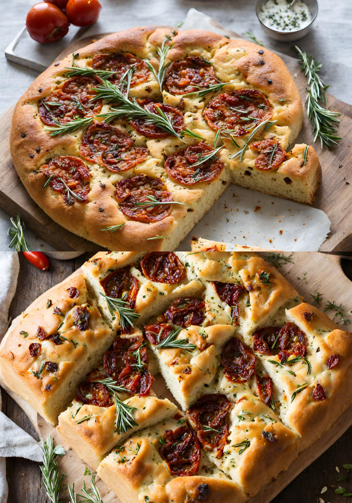 Sun-Dried Tomato Rosemary Focaccia