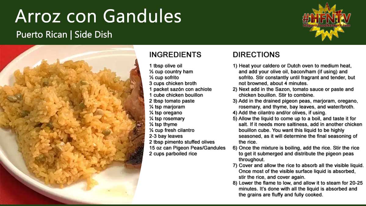 Arroz con Gandules con Pernil