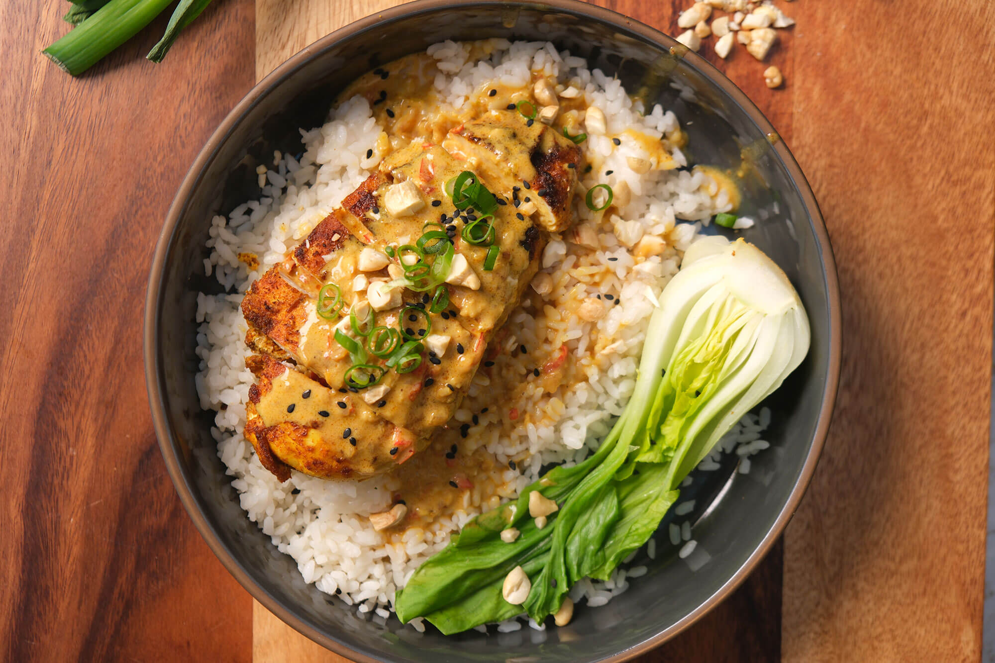 Simmered Lemongrass Chicken with Coconut Rice