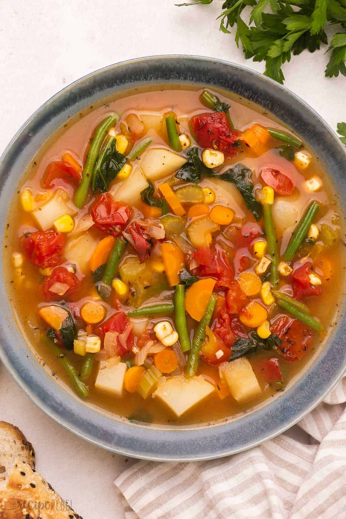 Slow-Simmered Vegetable Soup with Fresh Herbs