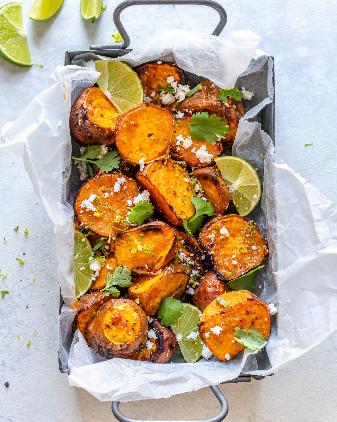 Cilantro-Lime Chicken with Roasted Sweet Potatoes