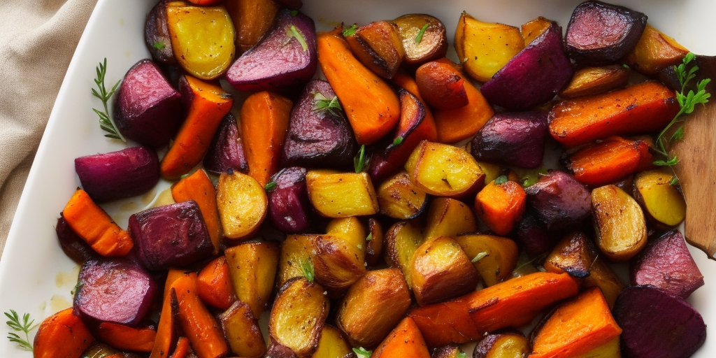 Maple-Glazed Pork Chops with Roasted Root Vegetables