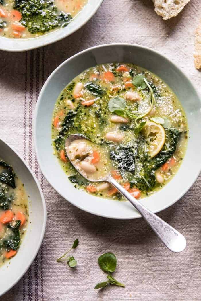 Slow-Cooked White Bean Soup with Lemon Zest