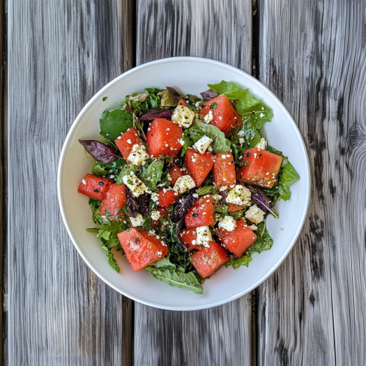 Plunge Pool-Style Watermelon and Feta Salad