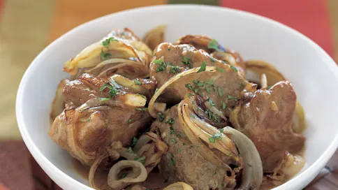 Citrus-Garlic Braised Pork Shoulder with Mojo Sauce