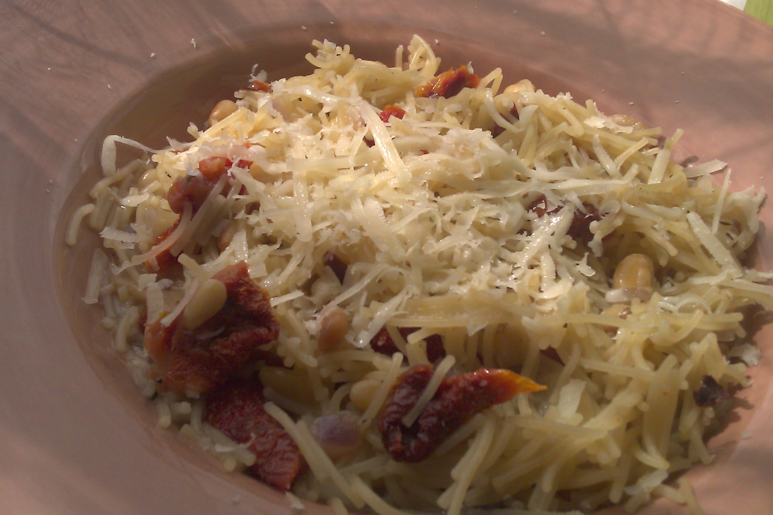 Sun-Dried Tomato and Pine Nut Pasta