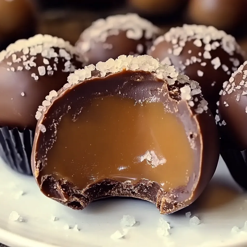 Belgian Chocolate Truffle with Caramel Sauce