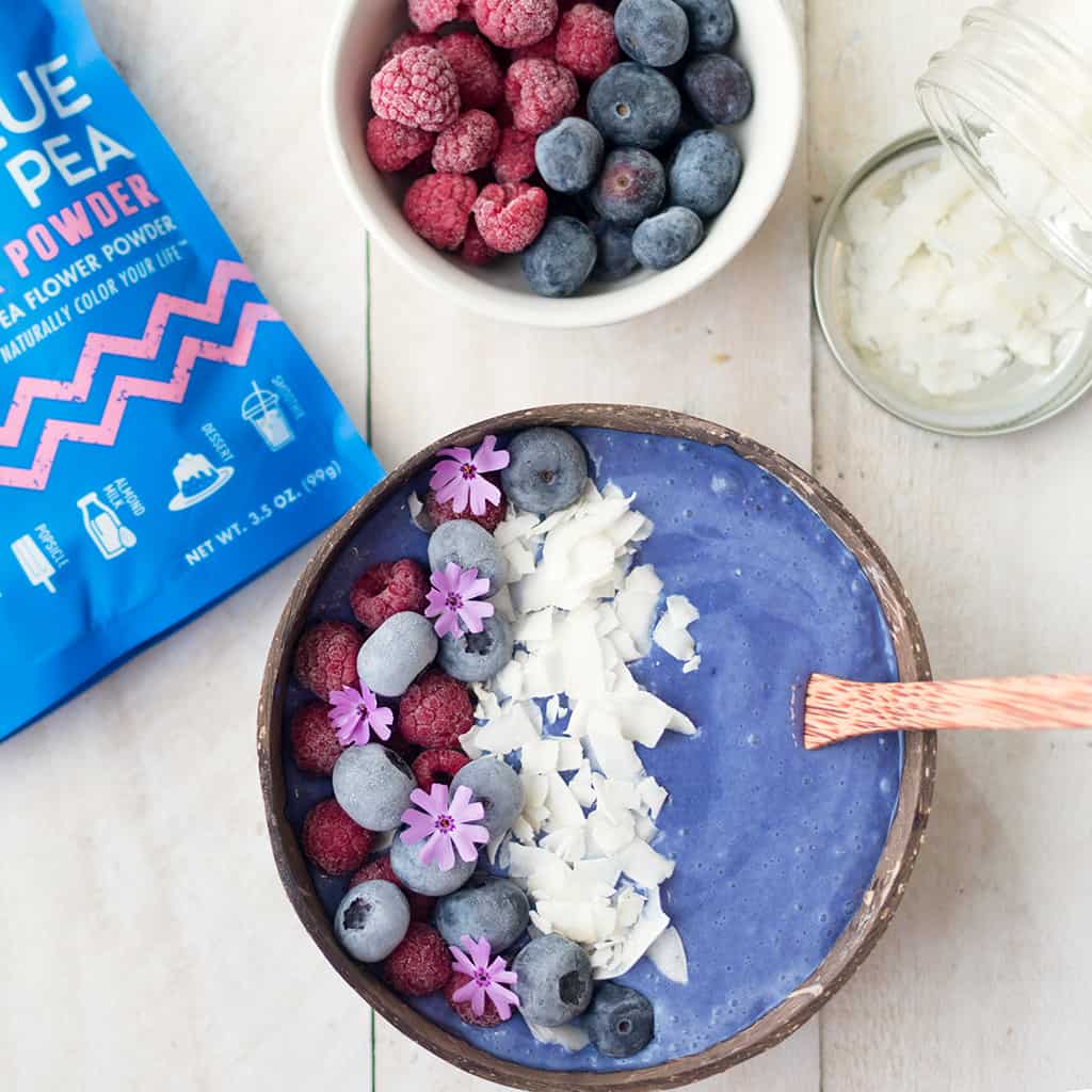 Tropical Butterfly Pea Smoothie Bowl