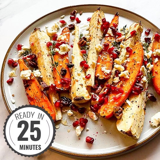 Honey-Roasted Carrots and Parsnips with Thyme
