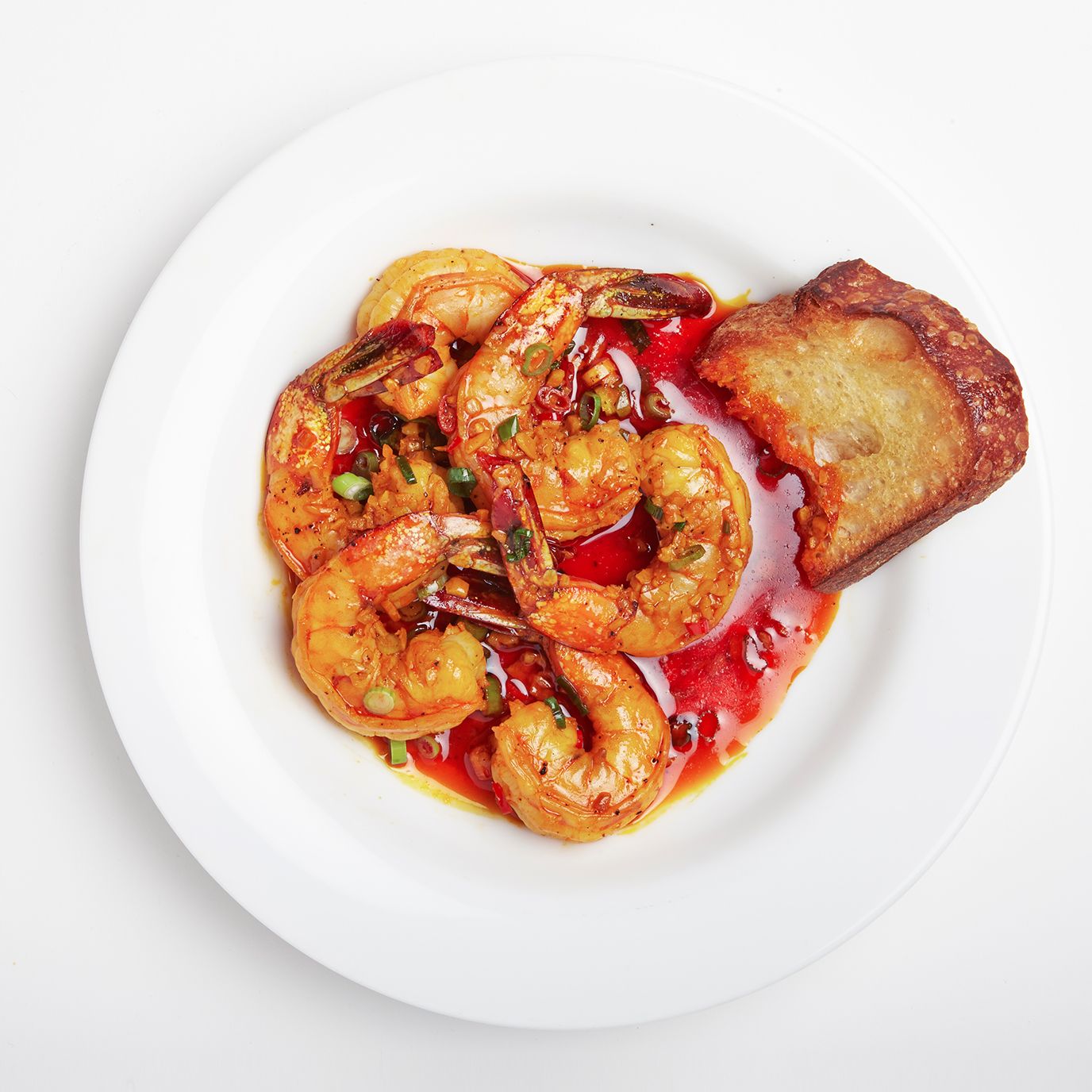 Shrimp with Achiote and Green Plantain