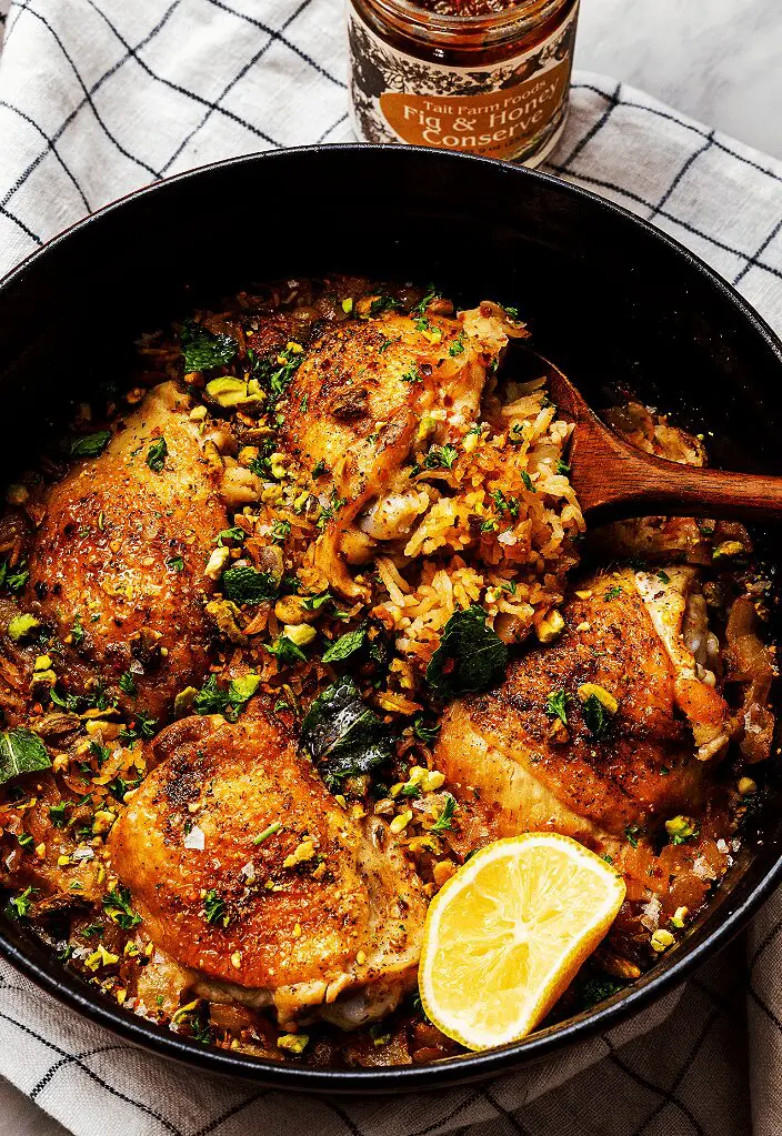 One-Pot Chicken and Rice with Saffron and Smoked Paprika