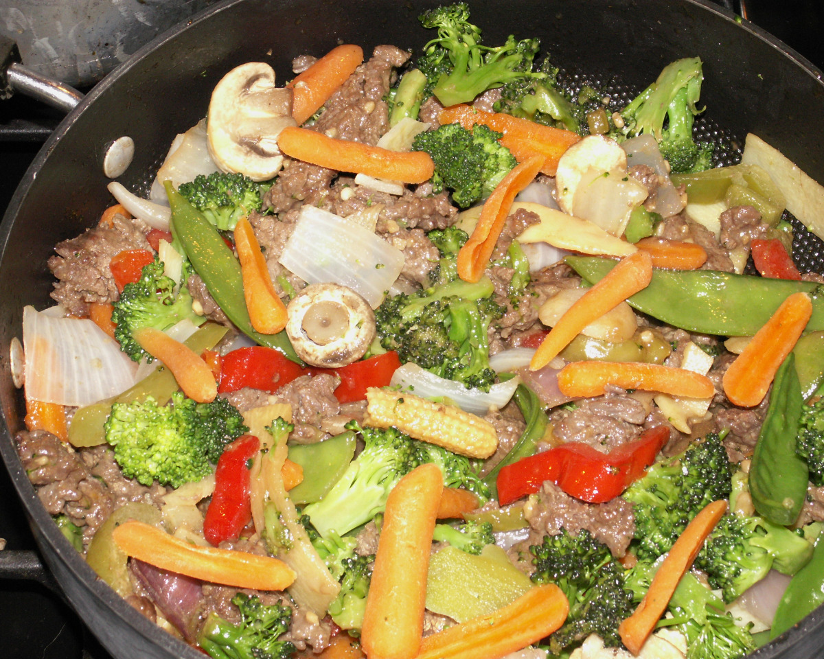 Beef and Vegetable Stir-Fry with Rice