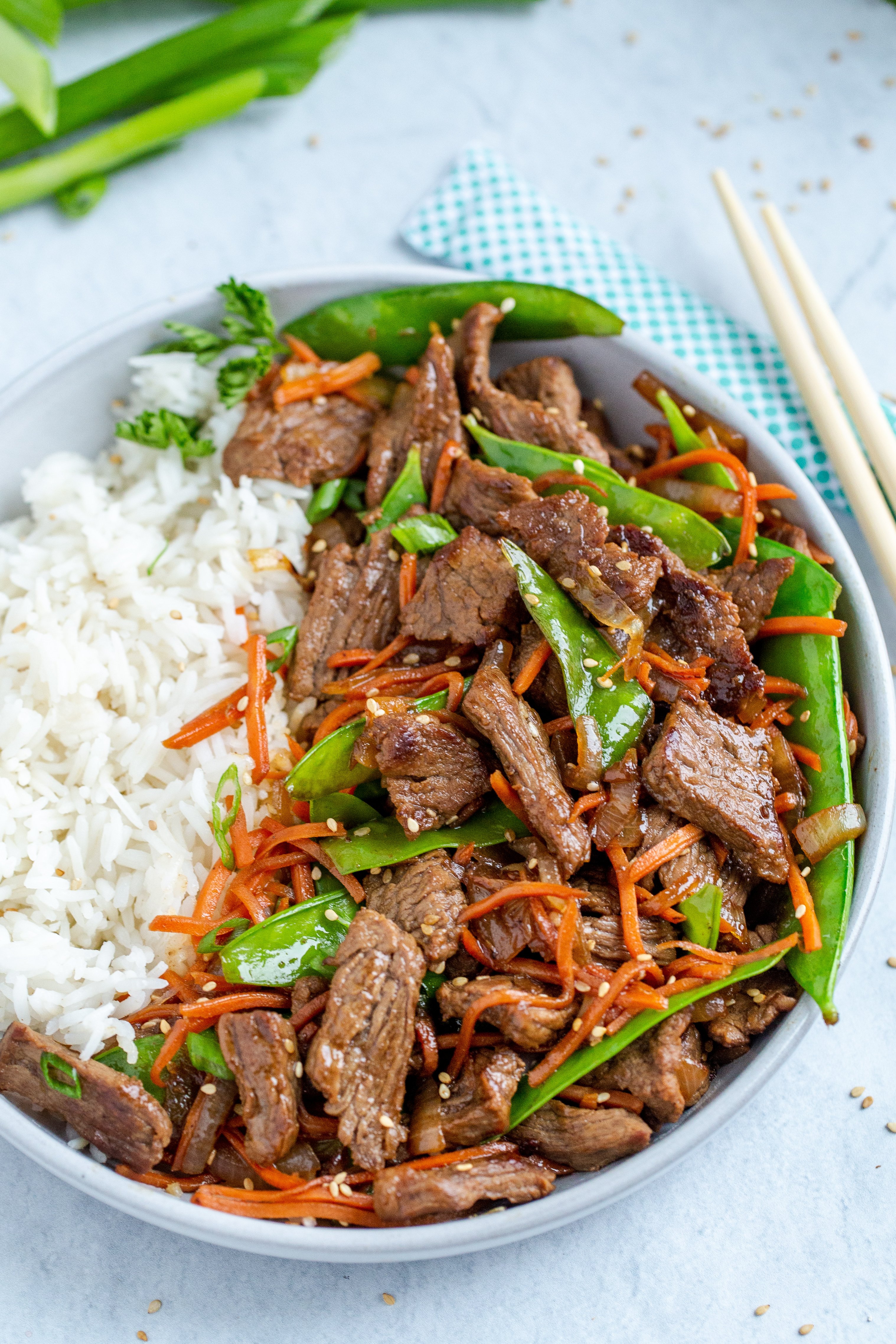 Beef Stir-Fry with Rice Vinegar