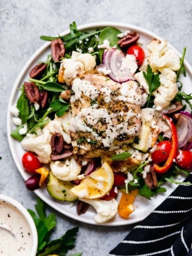 Mediterranean Sheet Pan Chicken and Veggies