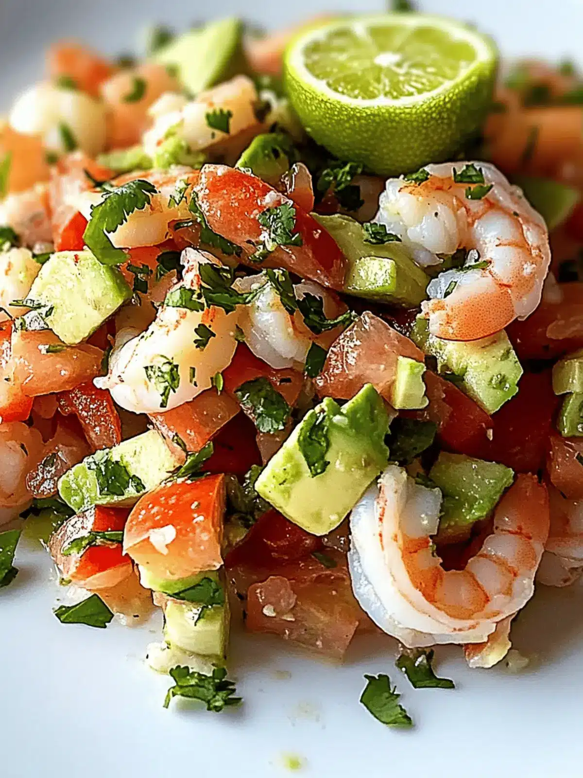 Lime-Cilantro Ceviche with Avocado
