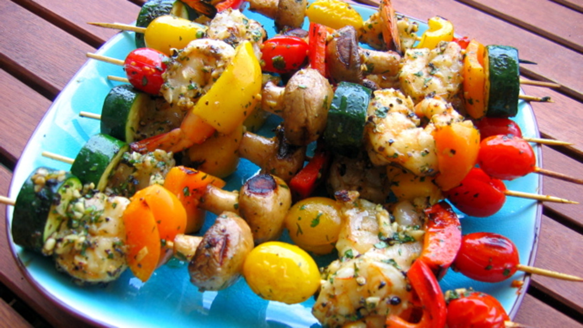 Grilled Lemon-Black Pepper Shrimp