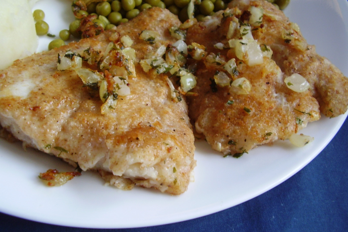 Pan-Seared Haddock with Chive Butter