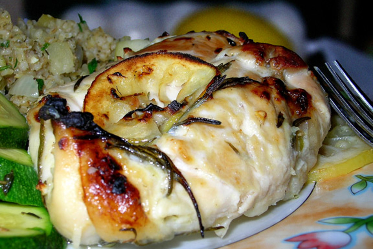 Lemon-Rosemary Chicken with Pan-Gravy