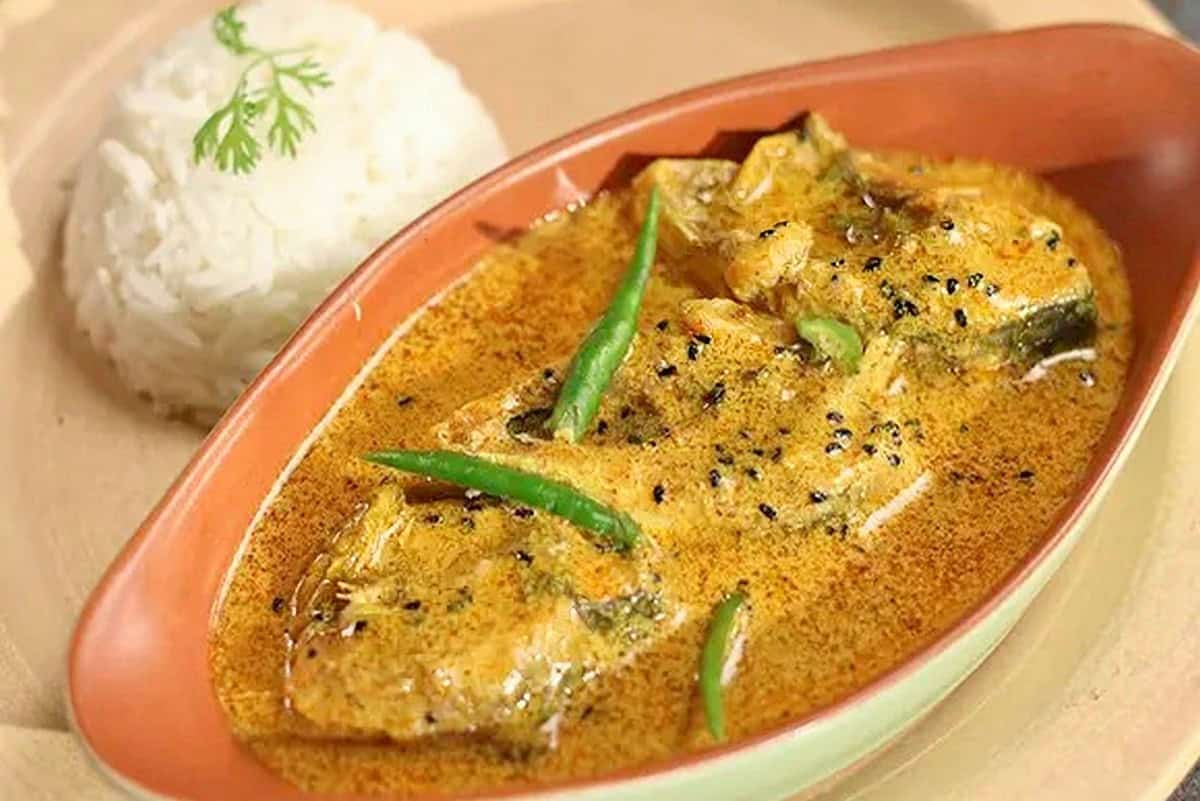 Mustard-Glazed Hilsa Fish with Radish