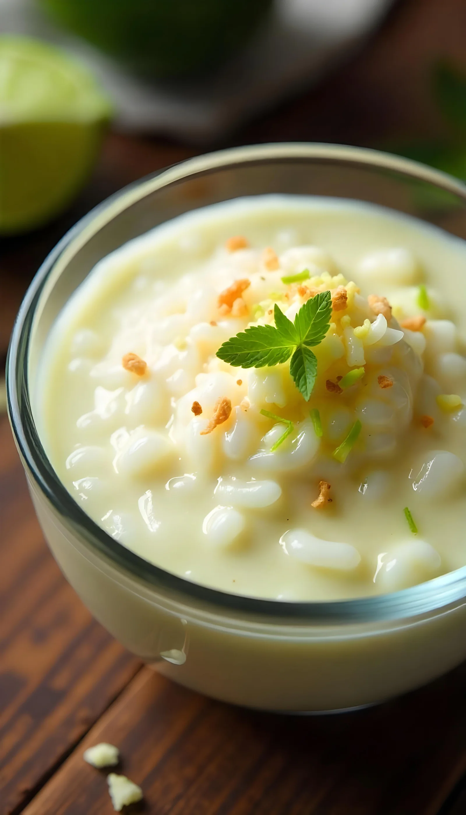 Key Lime Coconut Rice Pudding