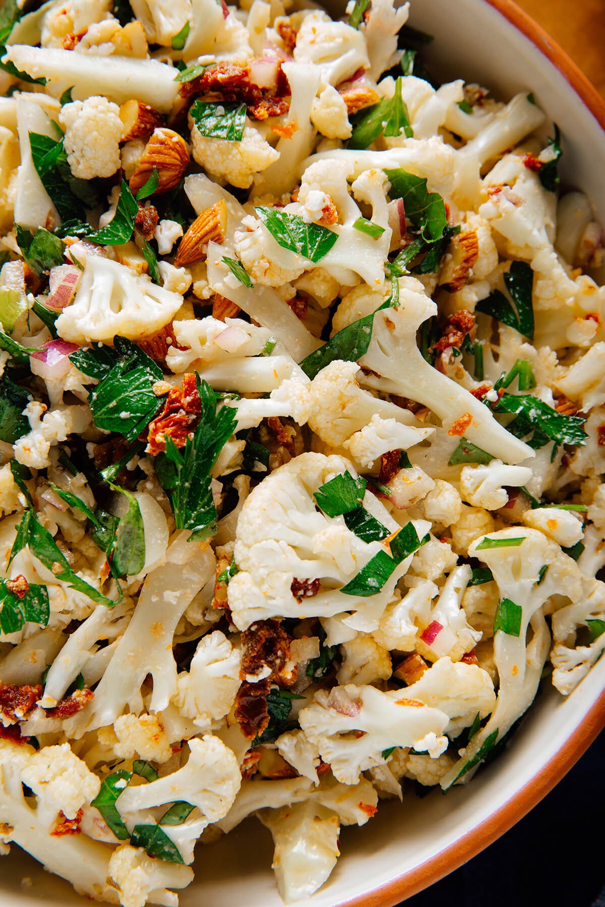Cauliflower 'Steak' Salad with Blue Cheese Dressing