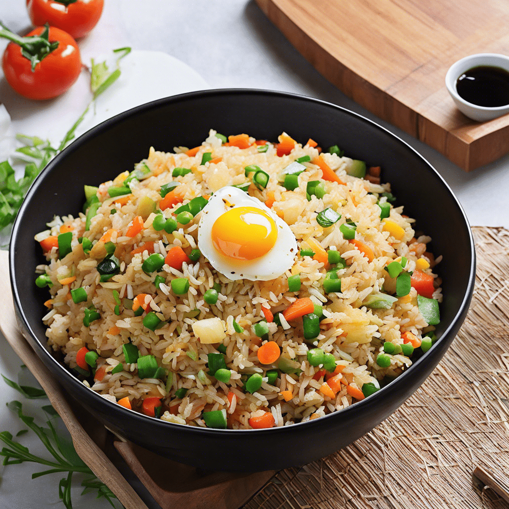 Stir-Fried Egg and Vegetable Rice