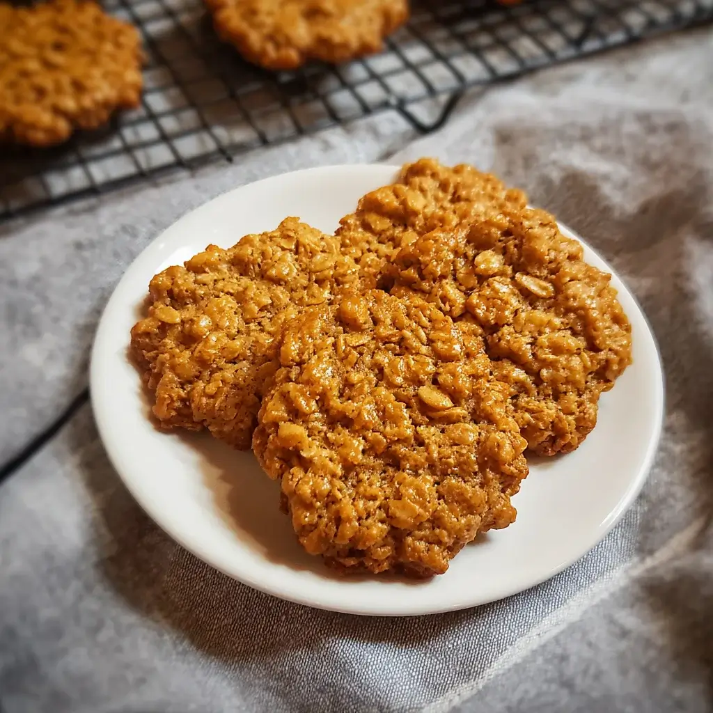 Sugar-Free Peanut Butter Oat Cookies